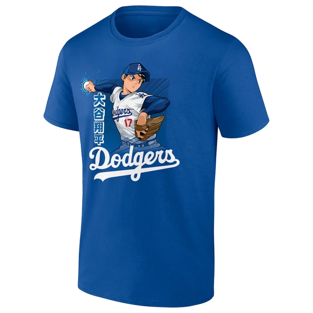 Men's Round neck Training Tops Shohei Ohtani Los Angeles Dodgers Me Pure Cotton Breathable T-Shirt Kid Unisex Casual Tees