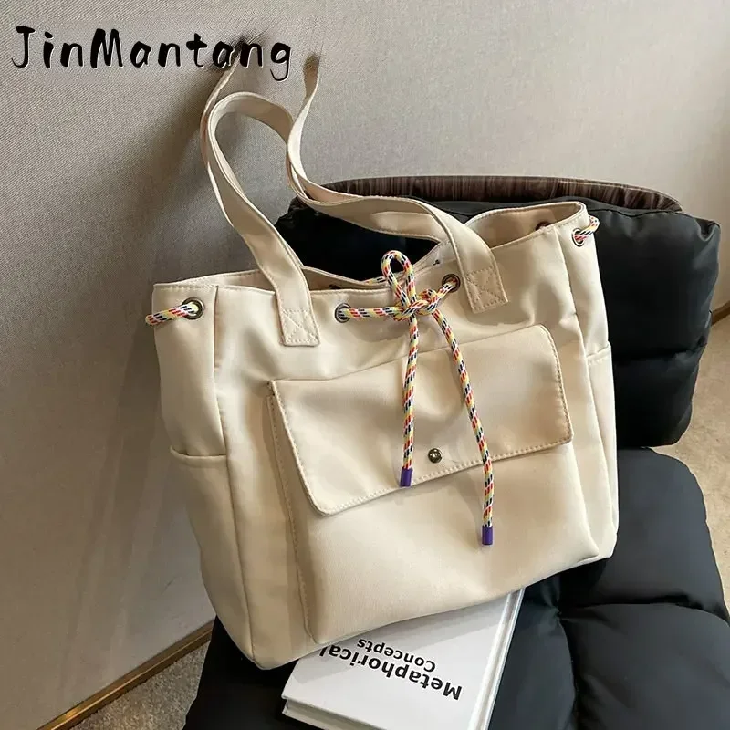 

Big Cloth Handbags for Office Women 2023 New In Shoulder Side Bag for Women Travel Shopper Shopping Bags Ladies Totes