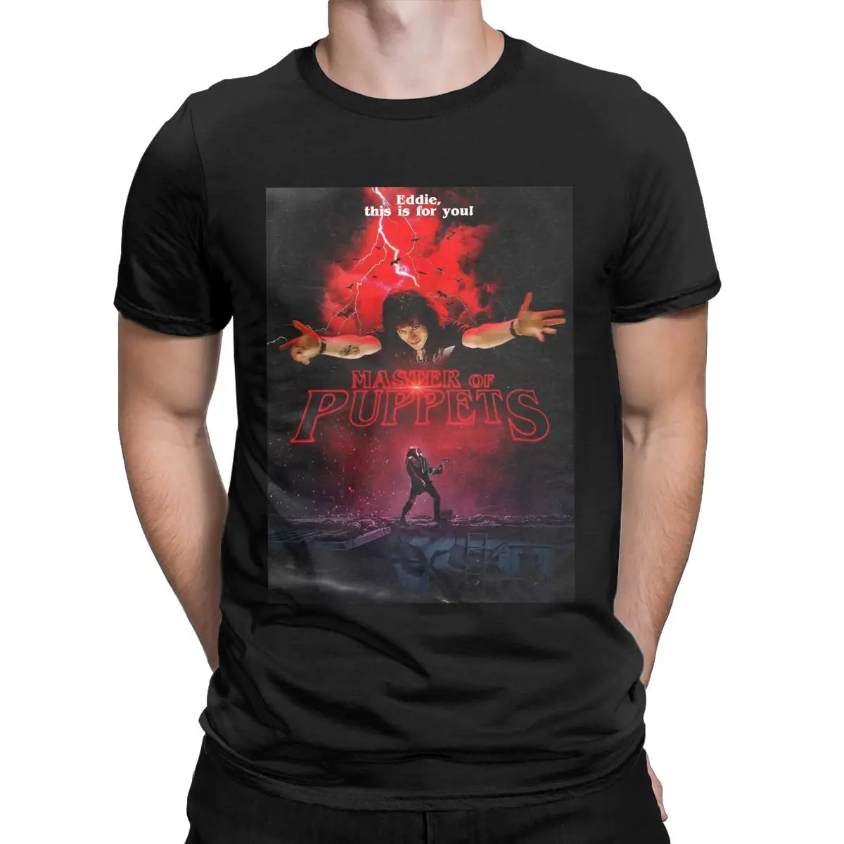 

Stranger Things Hfc Club Eddie Forever Men's shirt Leisure Pure Cotton Tees Crewneck Short Sleeve T Shirts Birthday Present Tops