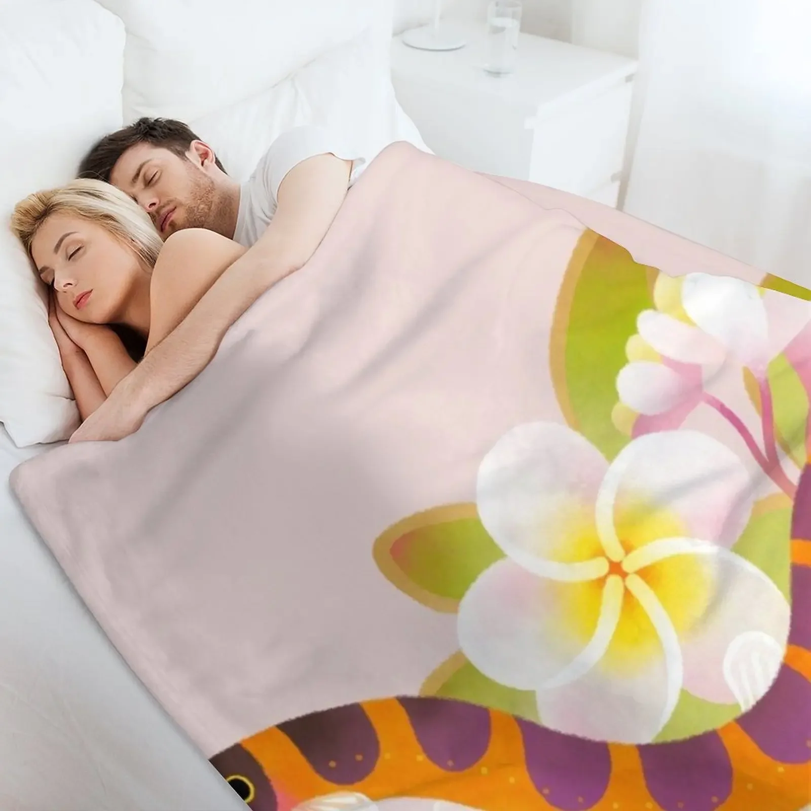 Пушистое одеяло Kuhli Loach and Plumeria