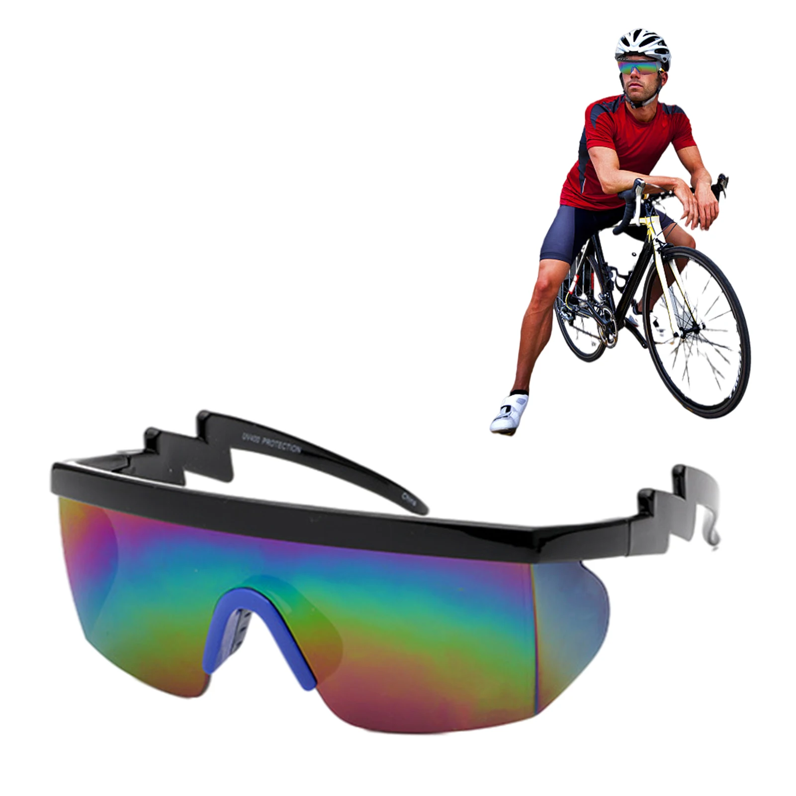 Поляризованные солнцезащитные очки для велоспорта, стильные велосипедные очки, велосипедные очки для мужчин и женщин, спортивные очки с УФ-...