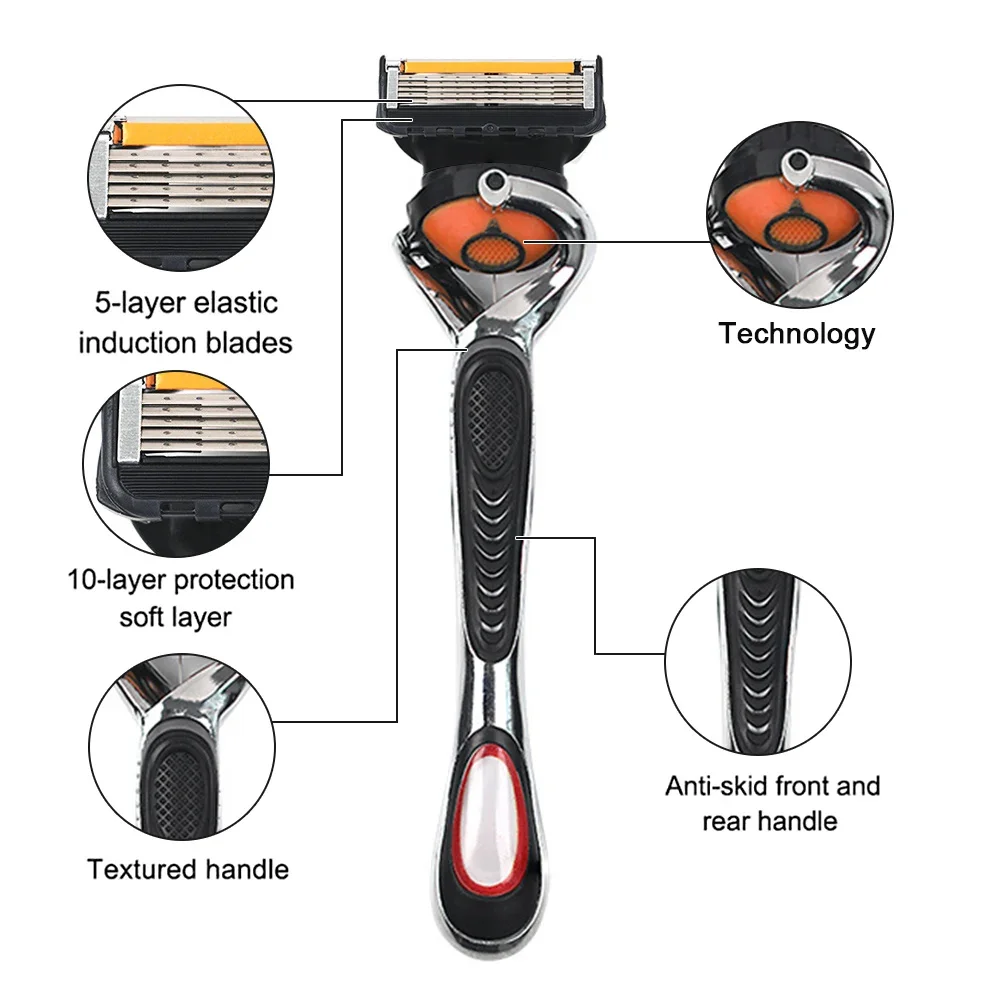 Высококачественные 5-слойные бритвенные лезвия для мужчин