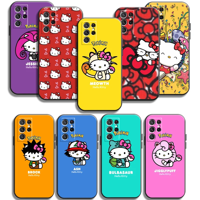 

Hello Kitty Pokémon Phone Cases For Samsung Galaxy A21S A31 A72 A52 A71 A51 5G A42 5G A20 A21 A22 4G A22 5G A20 A32 5G A11