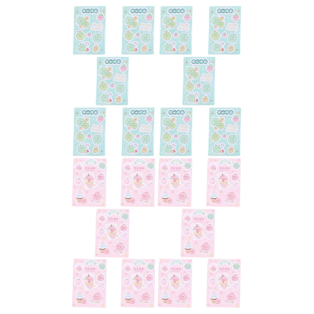 

20 Pcs Cartoon Stickers Adorable Portable Non-woven Fabric Insect-proof Child