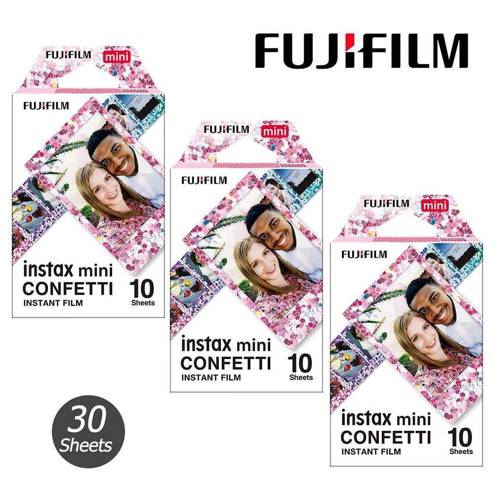 

Новая пленка Fujifilm Instax Mini пленка Instax Mini 12 9 с конфетти дизайн пленка для Fuji Mini 11 8 7s 25 26 70 90 мгновенная пленка для камеры