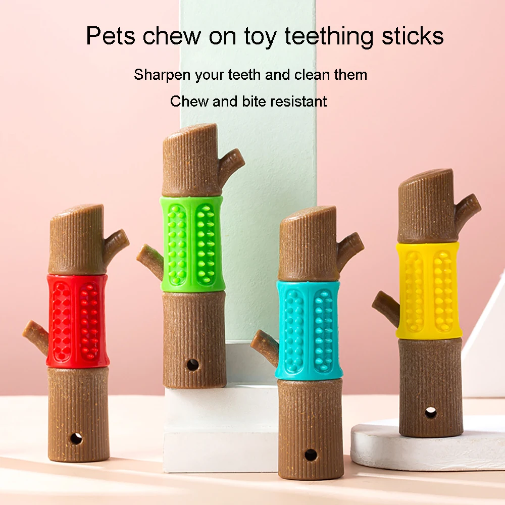 

Pet Chew Toy Dog Teeth Grinding Stick Teeth Cleaner Safe Environmental Protection Chew Resistant Toys in A Variety of Colors