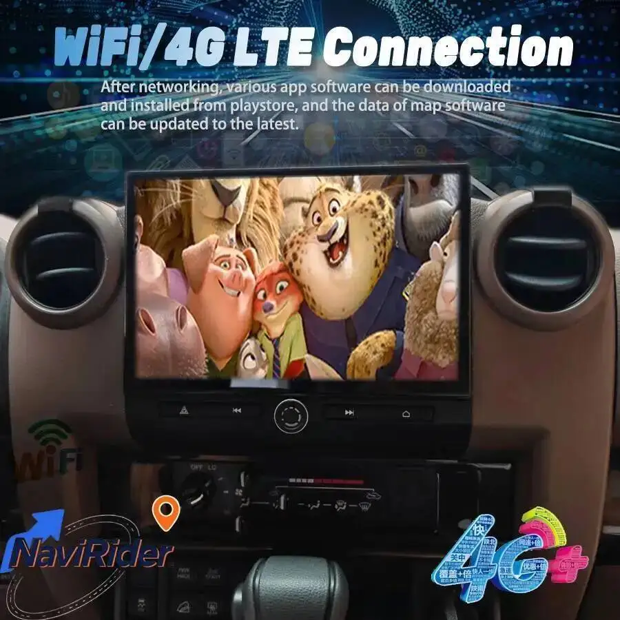 Android-навигация 11,5 дюймов для Toyota Land Cruiser LC70 LC76 LC79 2007-2024 головное устройство Carplay стерео экран мультимедийный плеер (art.: 3920d324d1b2b) - 3920d324d1b2b