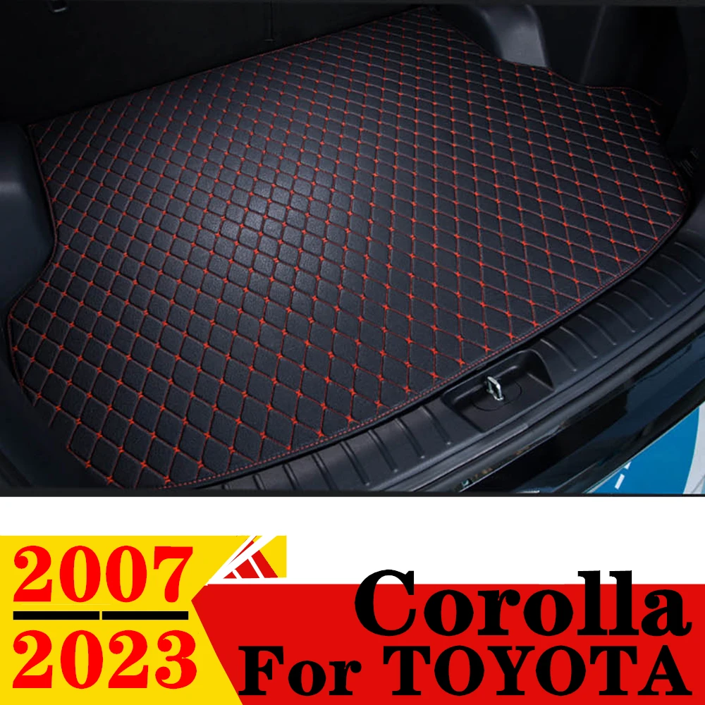 

Коврик для багажника автомобиля для Toyota Corolla 07-23, для любой погоды, XPE, плоский, боковой, задний, грузовой, коврик, подкладка, авто, задние части, багажник, коврик