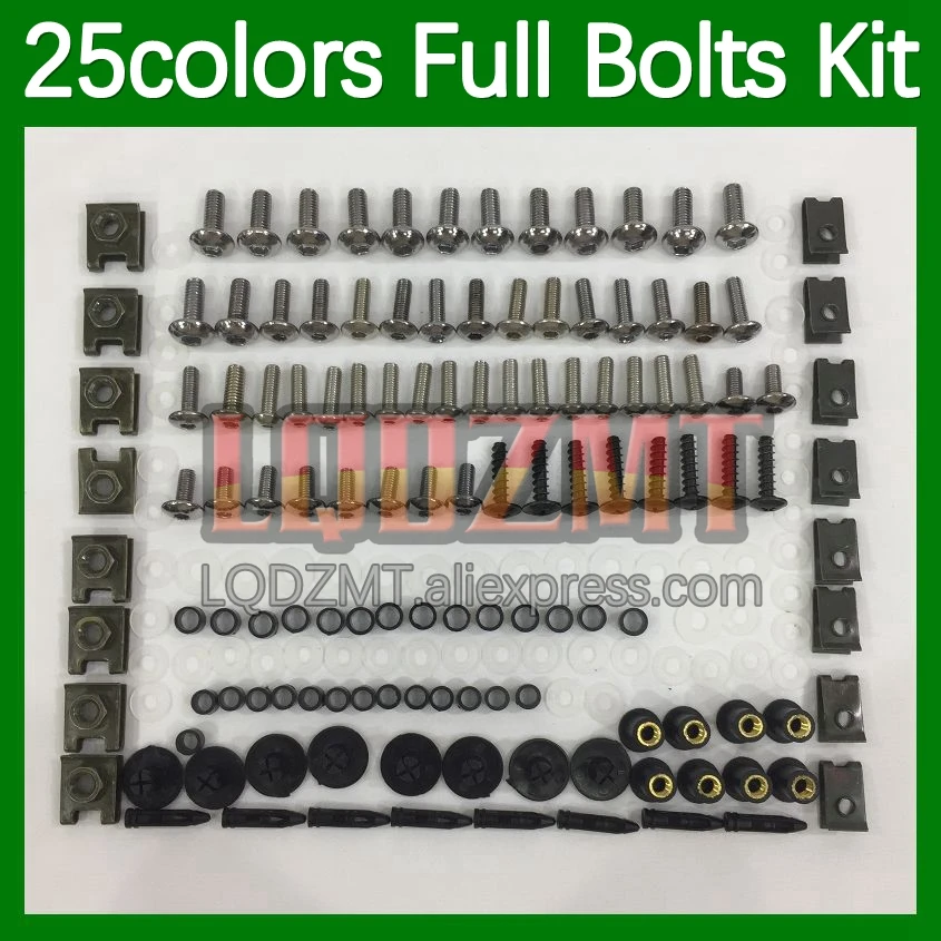 

Полный комплект винтов для KAWASAKI NINJA ZX250 ZX 268 R 250R ZX250R 250 2008 2009 2010 2011 болты Обтекатели винтовые гайки 2012 шт.