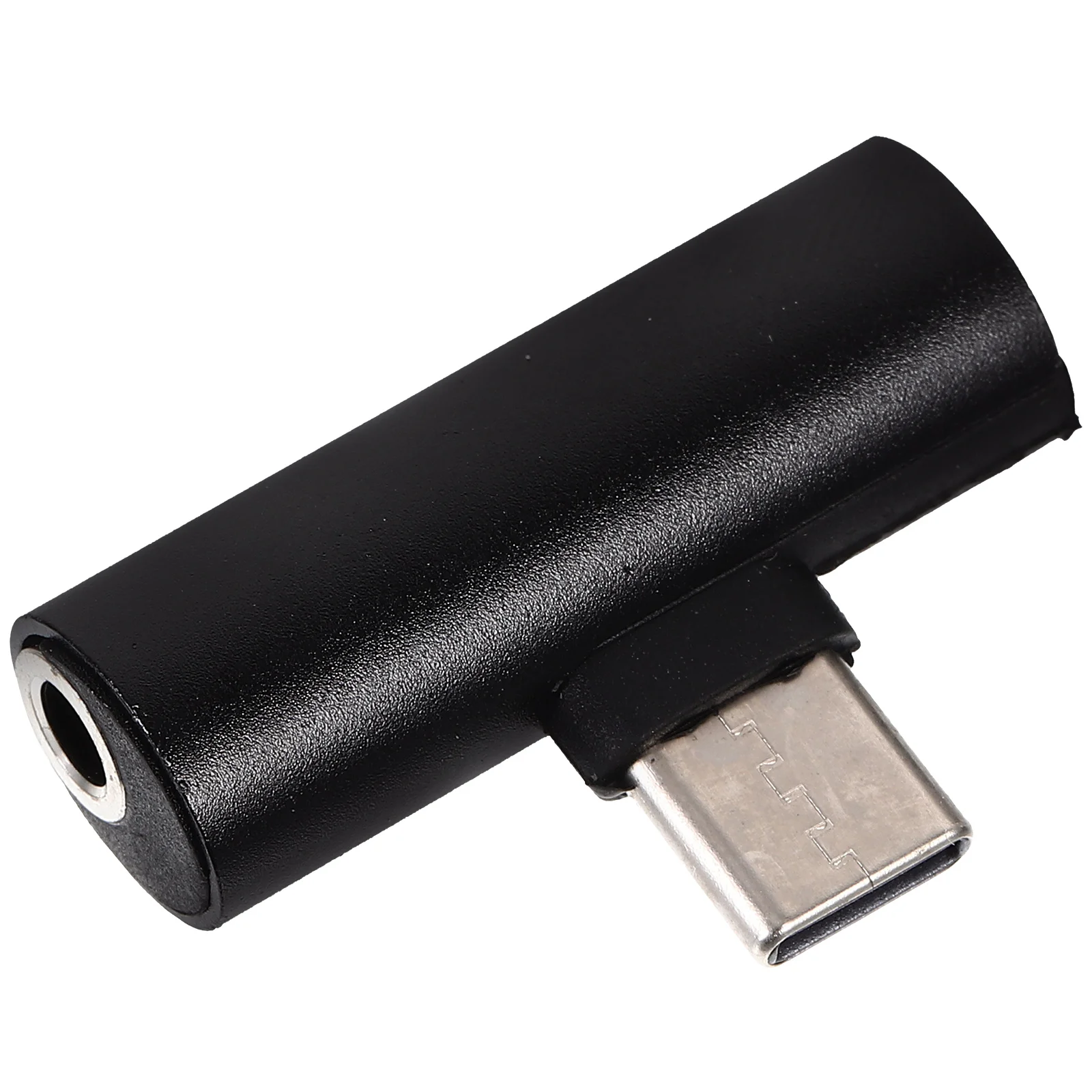 

2-in-1 Adapter Type-c Charging Adapter To 35mm Aux Charging Adapter Compatible for Xiaomi Phone (Black)