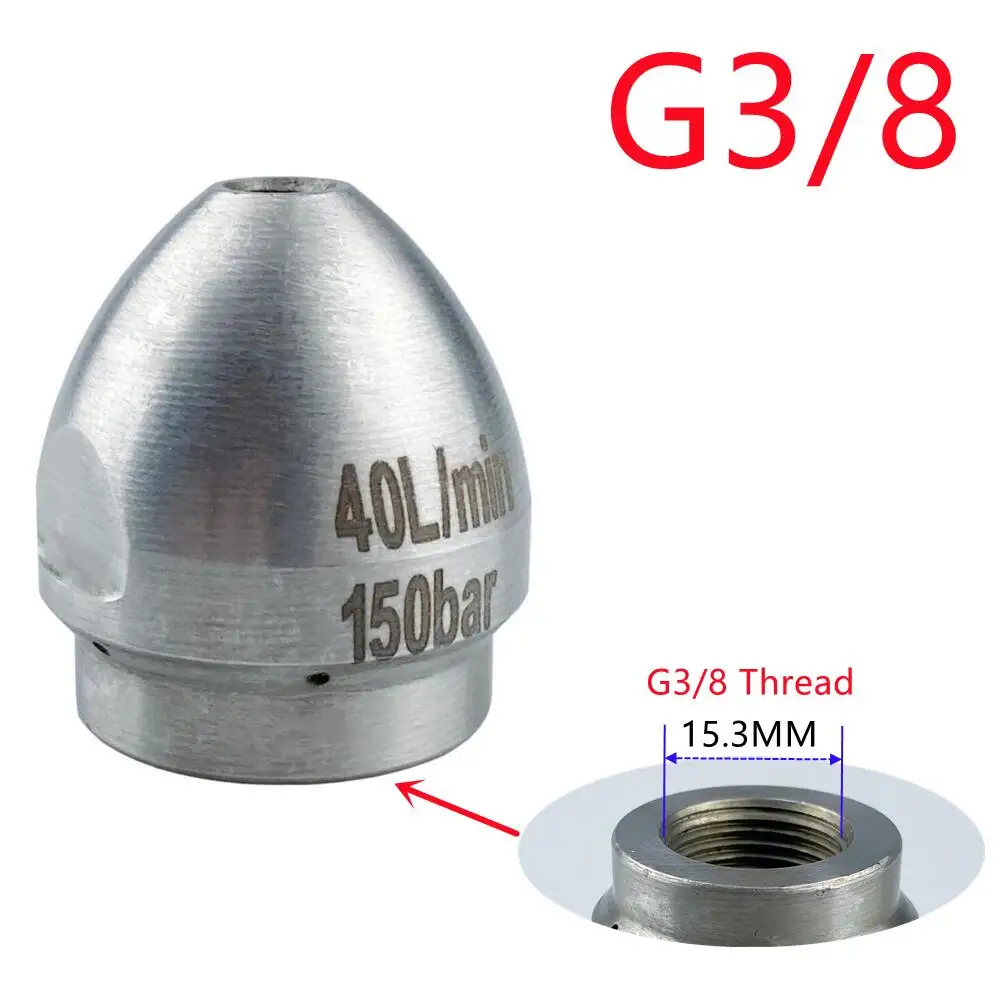 

Адаптер Насадки Для Мойки Высокого Давления 40 Л/мин G3/8 G1/2 Внутренняя Резьба Для Очистки Дренажной Трубы Машины Инструмен...