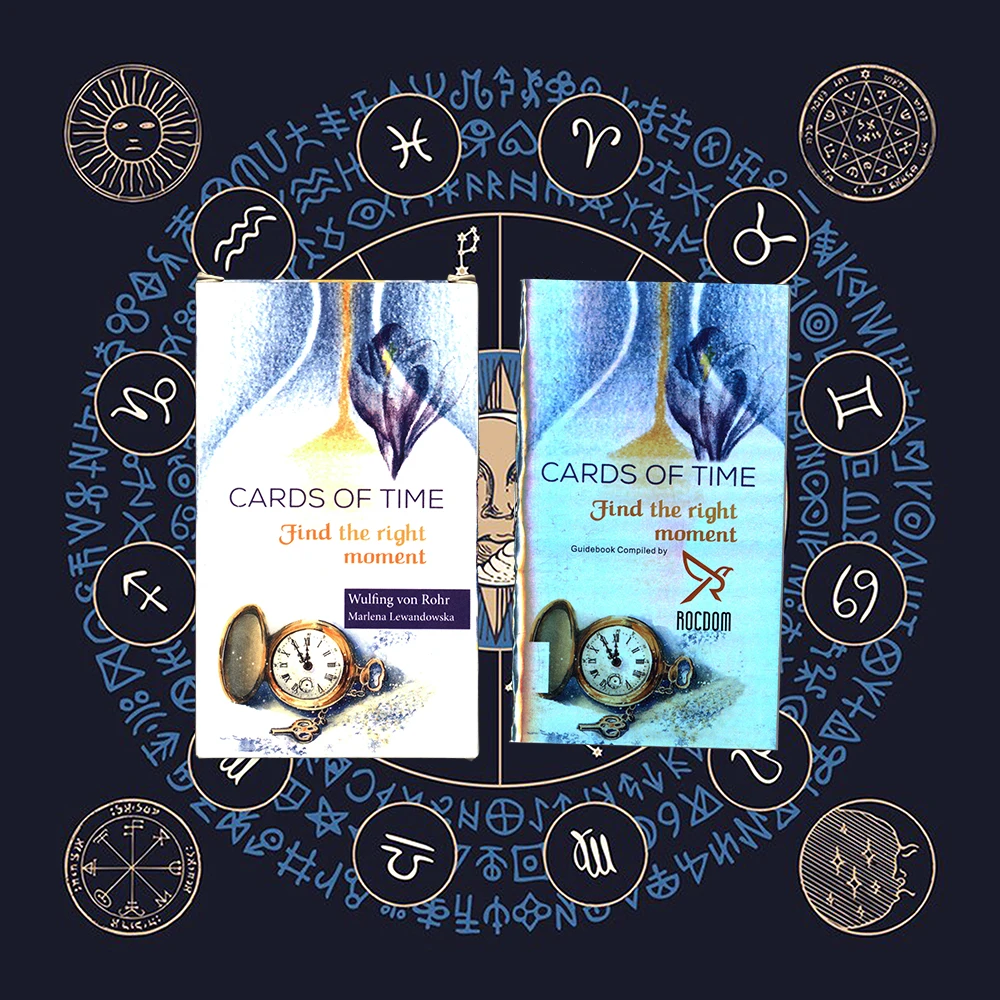 

New Cards Of Time Oracle Find The Right Moment Tarot Cards Paper Booklet Instructions English Board Deck For Party