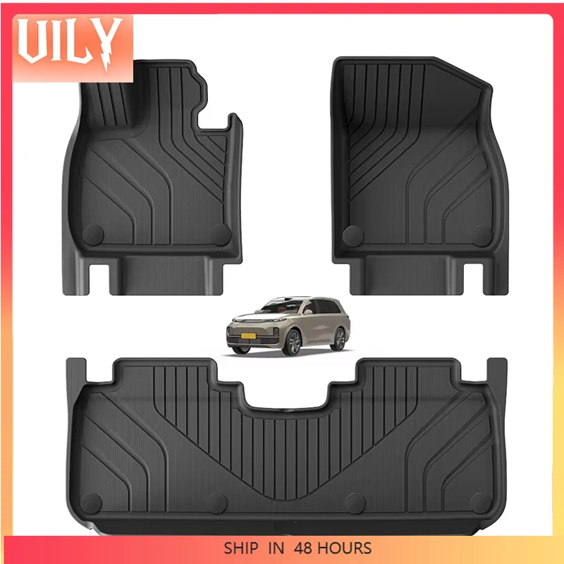 

С фабрики автомобильных ковриков для Lixiang L7 2023, 7D, ковер из ТПЭ, автомобильный коврик для ног, водонепроницаемый нескользящий автомобильный напольный коврик