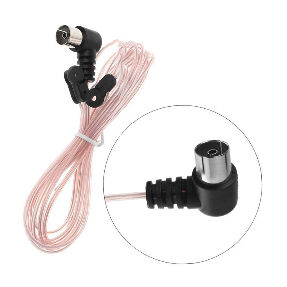 

FM Dipole Antenna 75 Ohm F Type Male Plug For Home Radio Stereo Signal Receiver Aerial 520-1710MHZ FM Antenna