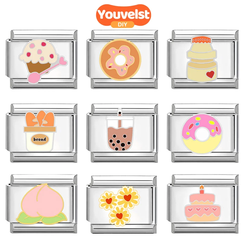 Романтический свадебный браслет в виде Розы итальянские звенья подвеска для