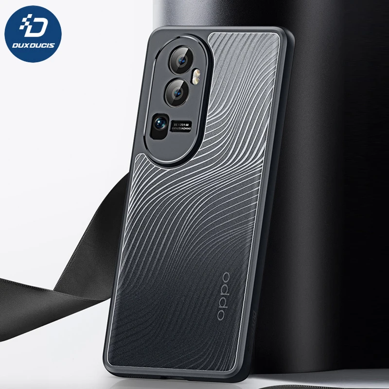 

For OPPO Reno 10 Pro Plus Case DUX DUCIS Aimo Series Shockproof PC+TPU Flowing Line Matte Antifingerprint Cover For Reno 10 capa