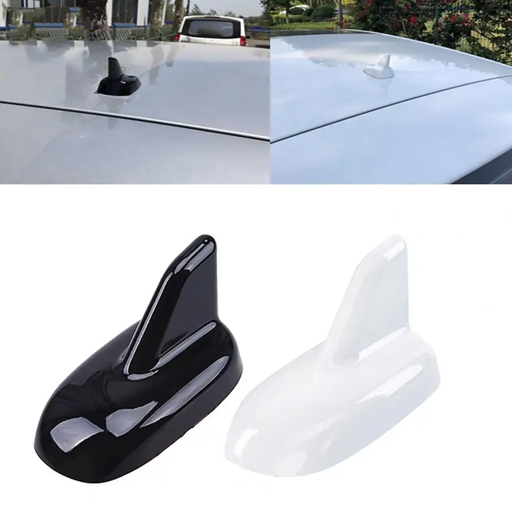 

Antenna Cover Self-adhesive Exterior Decoration Streamlined Design Roof Antenna Shark Fin Cover Trim for Car