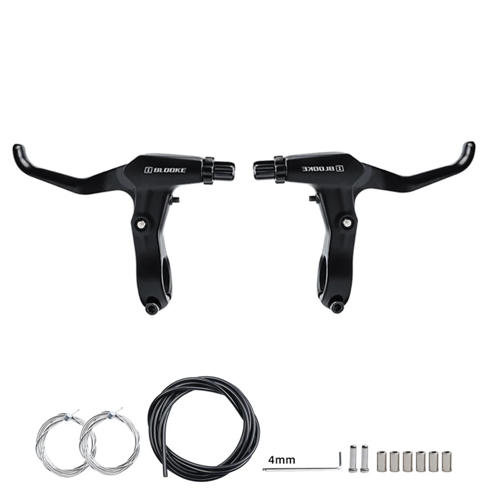 

MTB Bicycle Brake Levers Derailleur Cable Kit Mountain Bike Disc V Caliper Set Aluminum Alloy 135*94mm Ergonomic Design