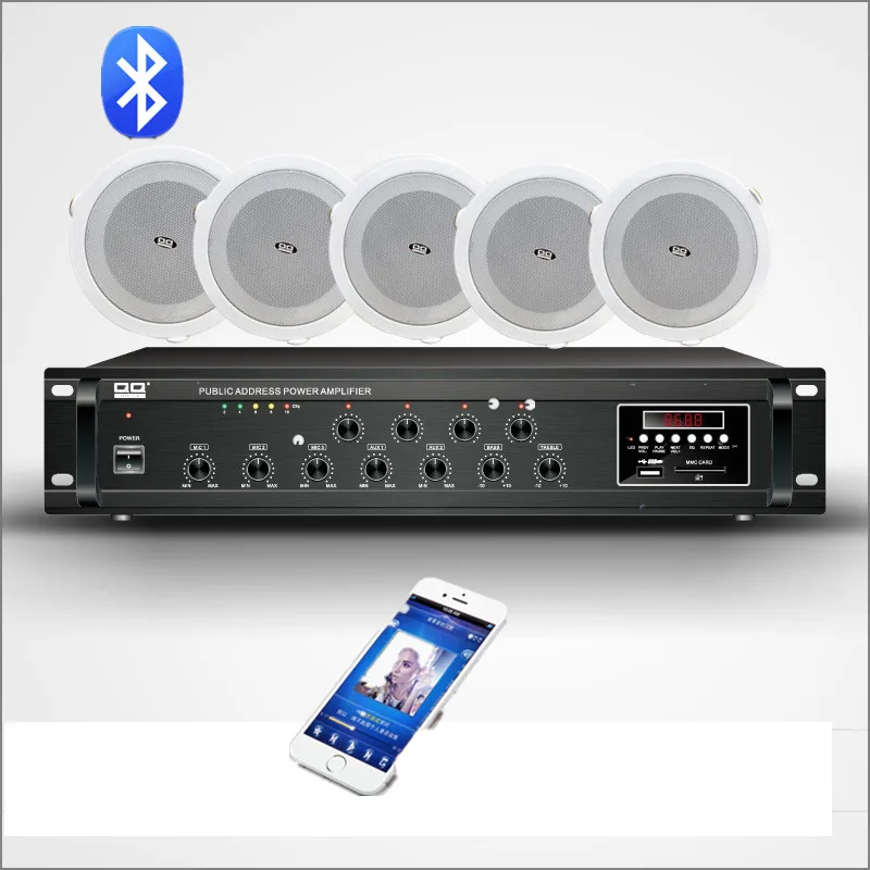

High Quality Audio Sound Equipment Blue tooth Pa Amplifier With 4 Zone