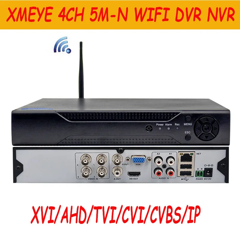 

Система видеонаблюдения XMEYE, 4 канала, 5 м-n, 4 МП, 1080P, IP, Wi-Fi, DVR, NVR, 4-канальная система видеонаблюдения 6 в 1, гибридный видеорегистратор AHD, TVI, CVI для систем видеонаблюдения