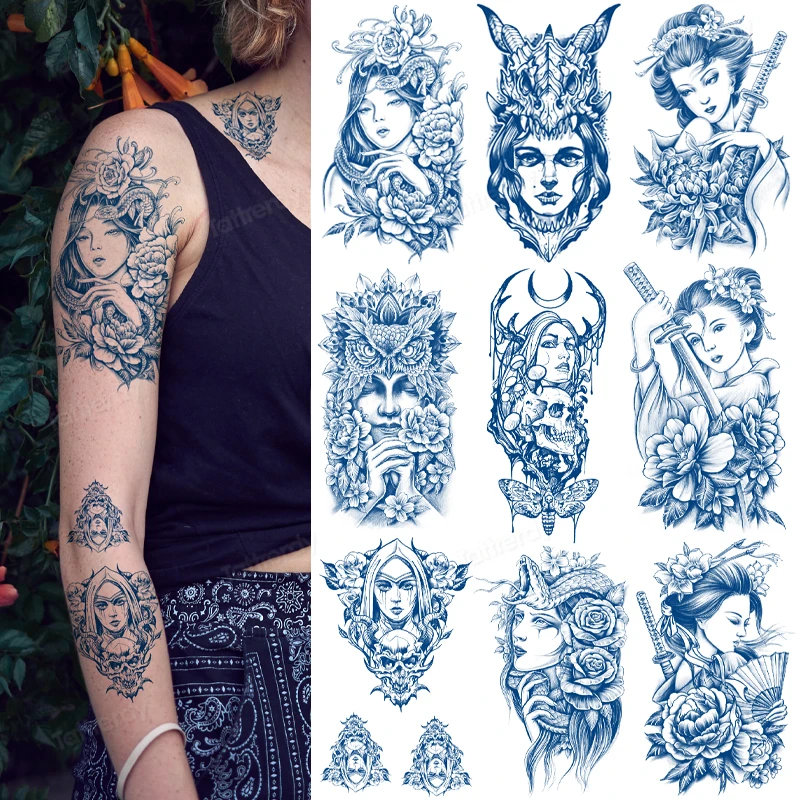 

Наклейки-татуировки для мужчин и женщин, водостойкие