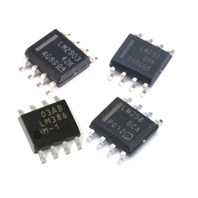 

10PCS LM358DR LM258DR LM293DR LM311DR LM331MX LM386MX LM393DR LM2903DR LM2904DR SOP8 Operational amplifier chip