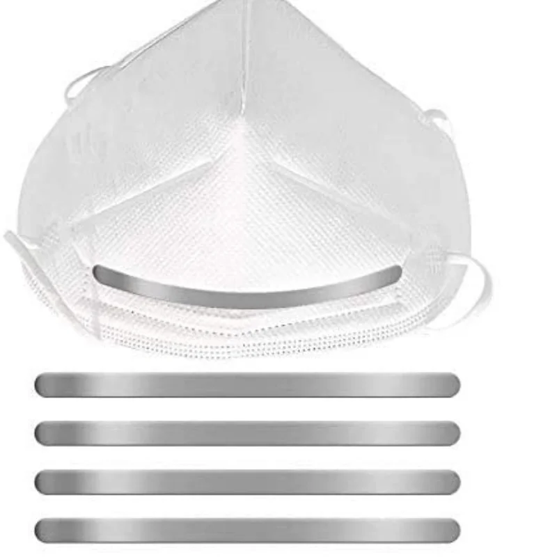 

100Pcs/Set Face Mask Holder Clip Nose Bridge Bracket Fog Glasses Mask Accessories Anti-Leakage Nose Pad Aluminum Strip Nose Wire