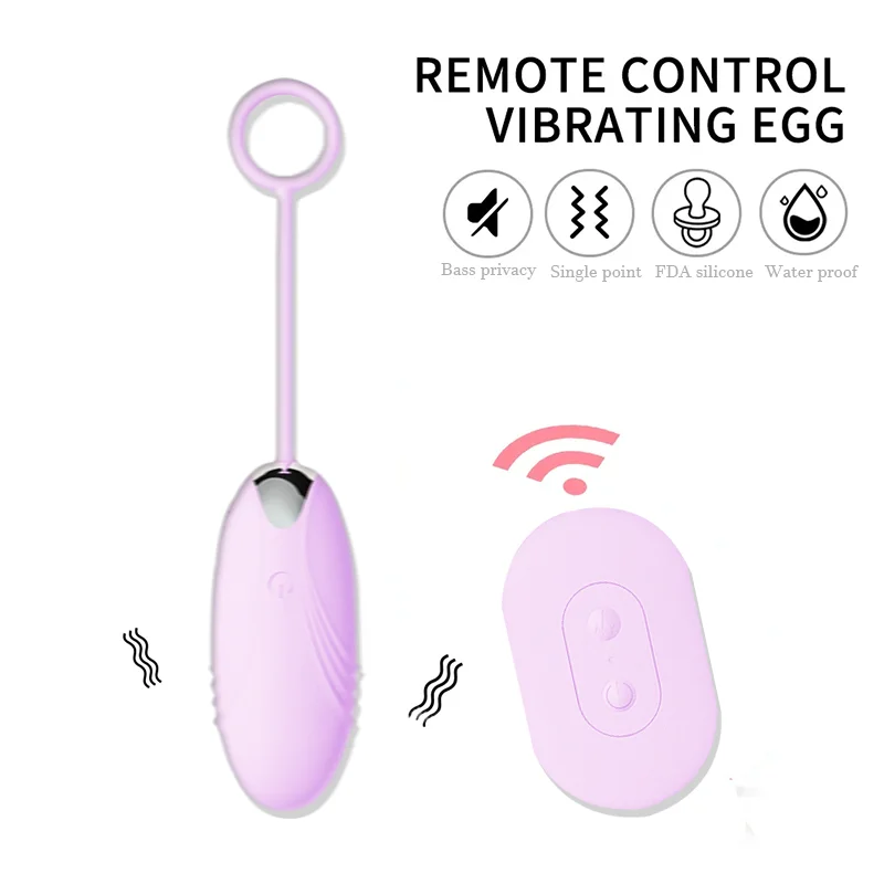 Мощный вибратор Jumping Egg для женщин с дистанционным управлением перезаряжаемый