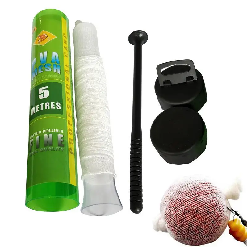 

PVA Mesh приманка-Фидер для ловли карпа, водяные растворяющие сети 18 мм 25 мм 37 мм 44 мм, рыболовные снасти для заправки волос и карпа, 5 м