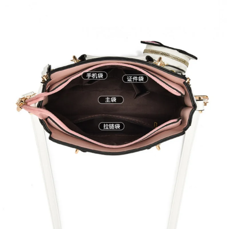 Women's PU Urban Simplicity Large Capacity Handbag Luxury Cat Hand Bag Purse Fashion Shoulder Designer Brand Bags женский Bolsa