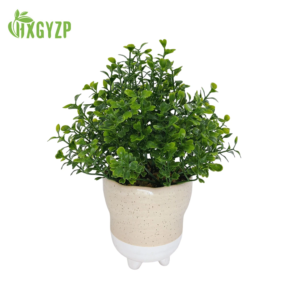 

Искусственное растение в горшке HXGYZP, зеленые искусственные растения, листья с керамическим цветочным горшком для офиса, рабочего стола, ван...