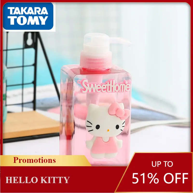 

Hello Kitty Animation Fashion Cartoon Travel Makeup Bottle Bottom Simple Squeeze Type Portable Out Bottle