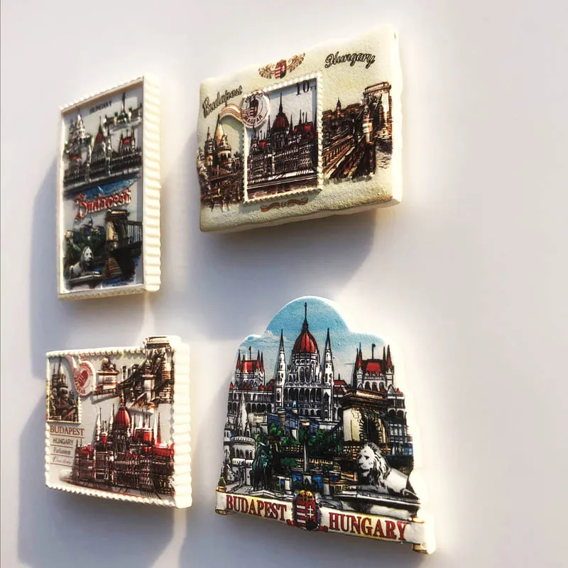 Холодильник сувениры-магниты Будапешт столица Венгрии туристические изделия из