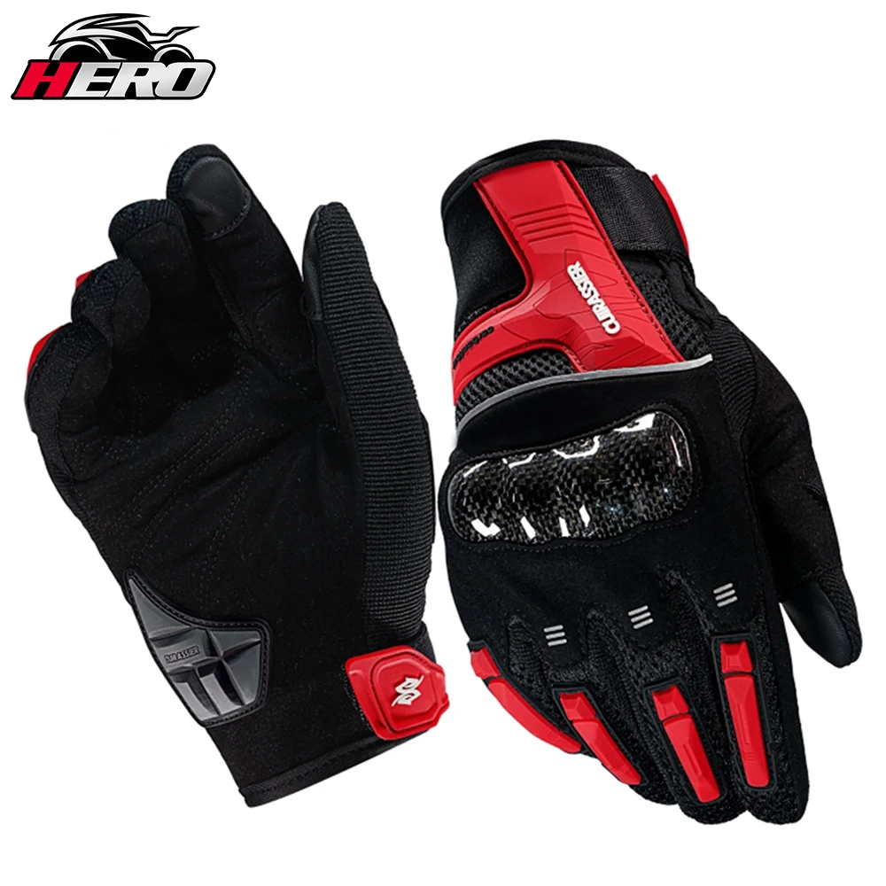 

Мотоциклетные перчатки унисекс, светоотражающие защитные перчатки для езды на мотоцикле и велосипеде по бездорожью, с сенсорным экраном, для гонок