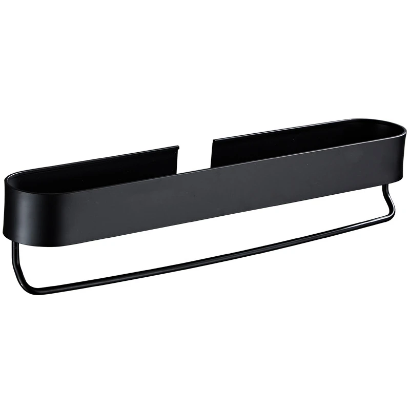 

LBER Wall Mounted Bath Towel Bar Holder Storage Rack Hanger For Bathroom Accessories Kitchen Shelves Basket Sets