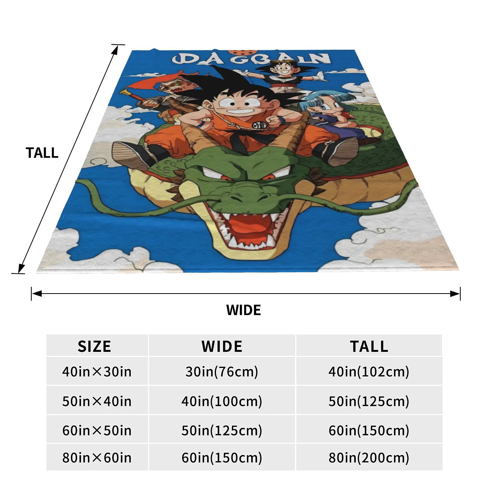 Супермягкое одеяло в стиле аниме D-Dragons B-Balls легкое фланелевое флисовое