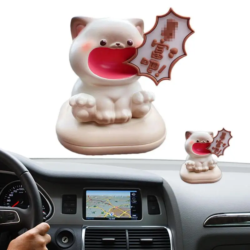 

Frog Dashboard Decor Tiny Cat Figurines Desk Ornament Tiny Pig Statue With Magnetic Aroma Box For Bedside Resin Pig Decor