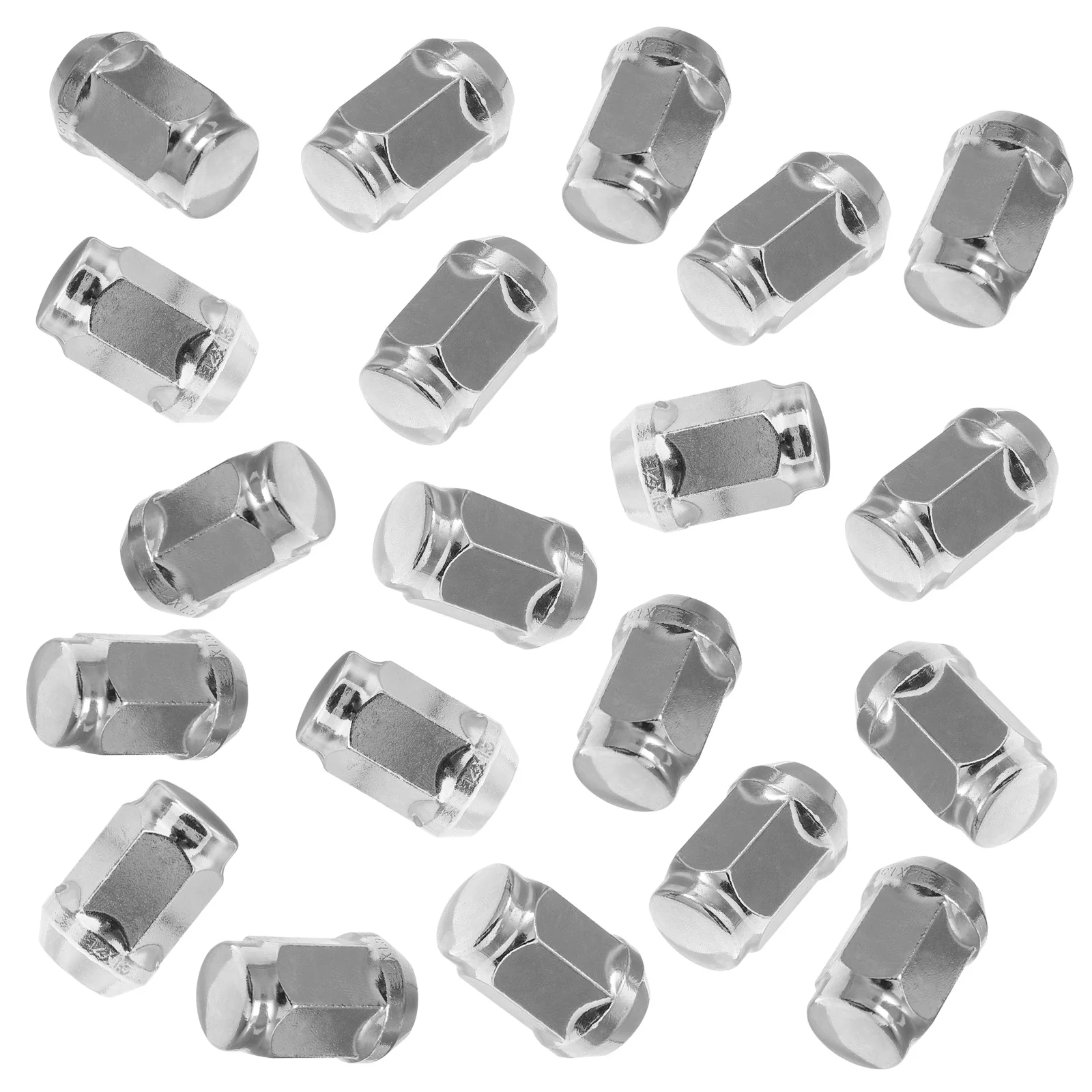

20pcs Universal 12x1.5 Car Wheel Nut Caps Hub Screw Cover Bolt Rims Compatible for (Silver)