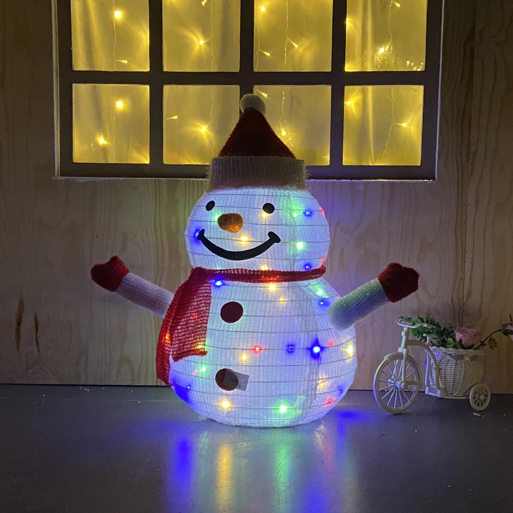 

Merry Christmas Xmas Party Decorative Light IP65 Waterproof Lluminated Folding Decoration Foldable Reusable Indoor Outdoor Decor