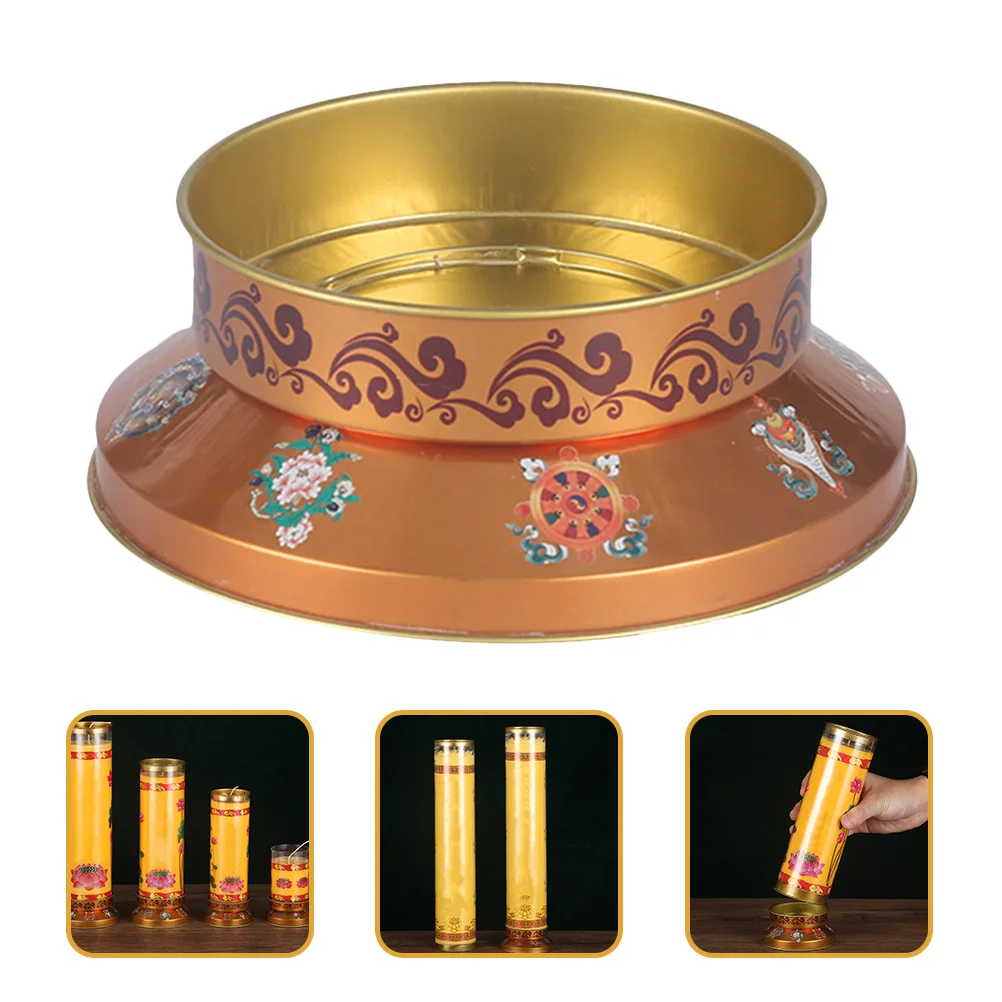 

2Pcs Decorative Candle Stands Household Candle Holders Candle Bases Candle Accessory