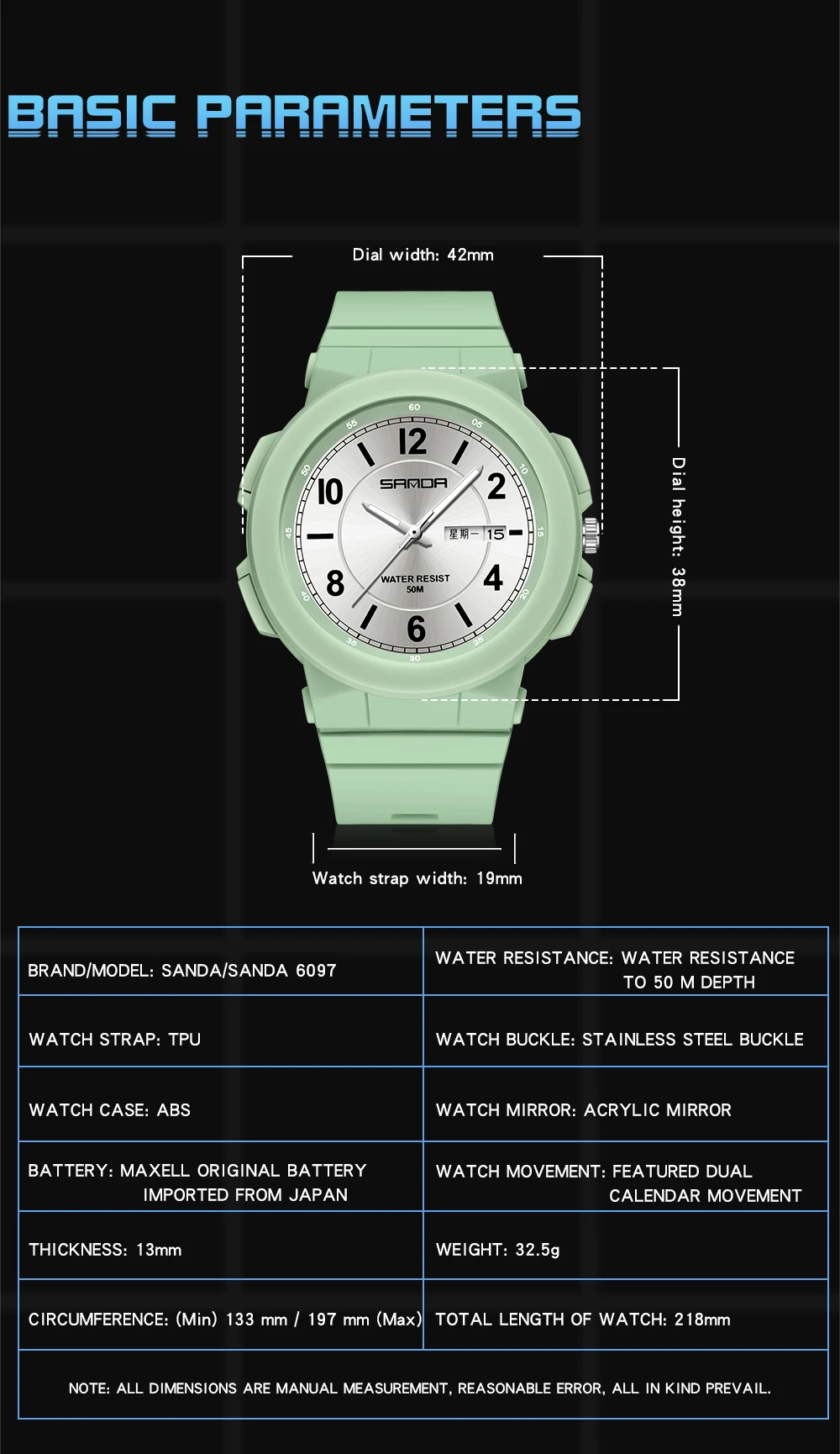 2023 New Casual Women's Watches Waterproof Fashion Quartz Watch Women Wristwatches for Female Clock Relogio Feminino SANDA 6097 enlarge
