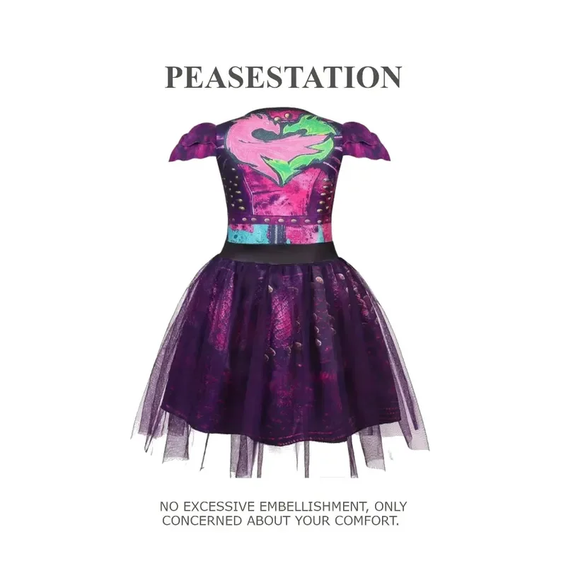 Детский костюм D-Descendants 3 Mal для девочек карнавальный Эви детская фантазия одежда