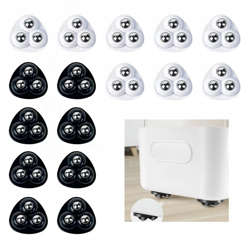 16 шт. металлические мини-поворотные колеса самоклеящиеся ролики поворот на 360