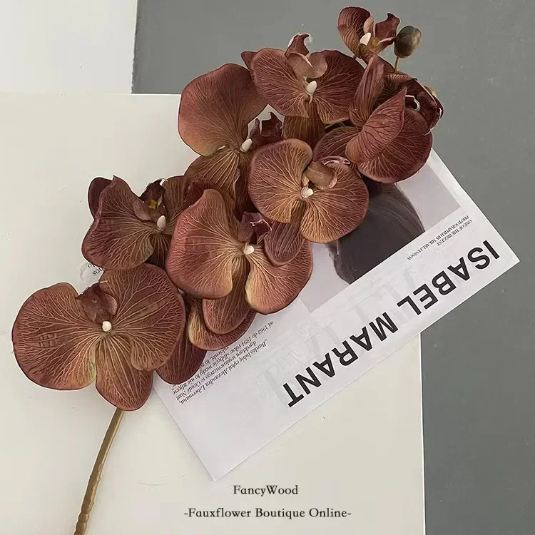

Большой искусственный шелковый цветок орхидея 10 головок