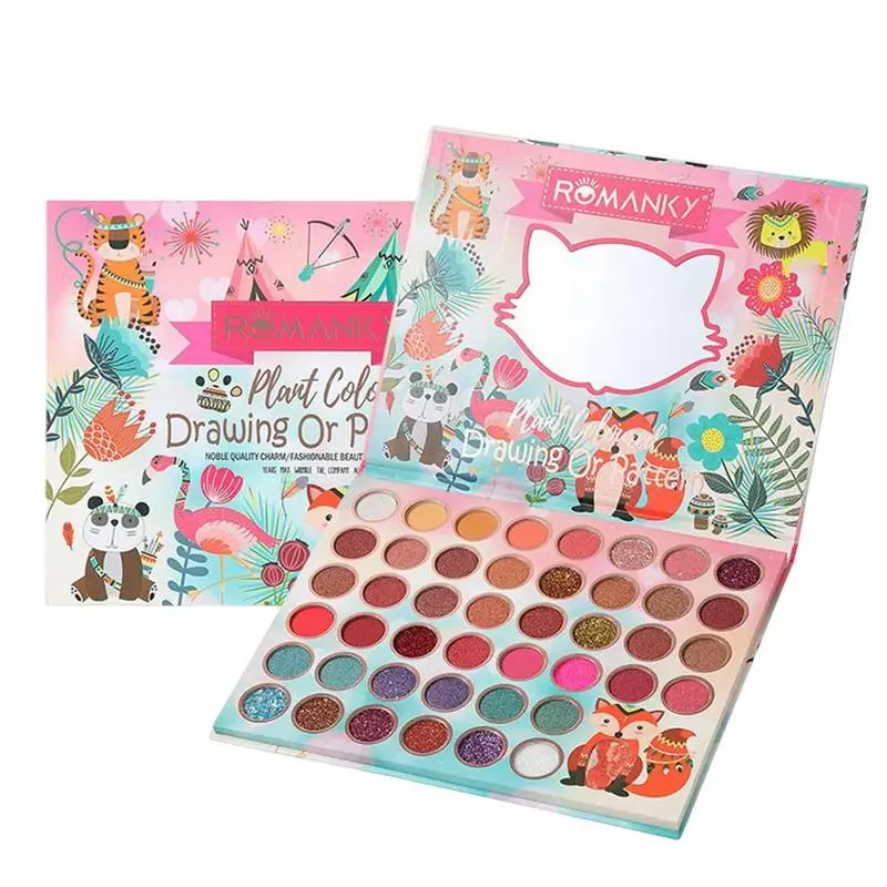 

Eyeshadow Palette 45 Colors Travel Eye Shadow Makeup Palette With Mirror Waterproof Colorful High Pigmented Rainbow Matte