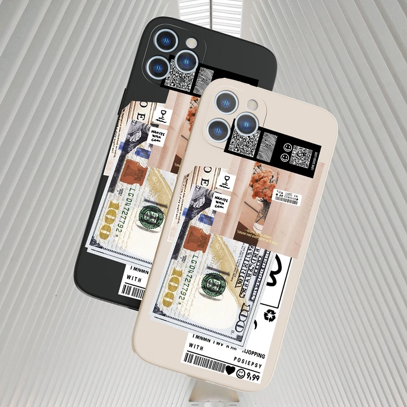 

Luxury Patchwork stripes Phone Case For iPhone 13 12 Mini Pro Max 11 Pro 7 8 6s Plus X XR XS Max SE2 Case Soft Silicone Cover