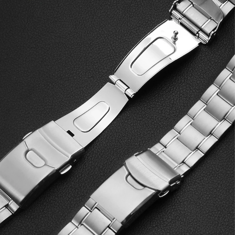Фото Браслет из нержавеющей стали с изогнутым интерфейсом для серии Seiko PROSPEX SRPE99K1, водонепроницаемый прочный стальной ремешок для часов 22 мм №5