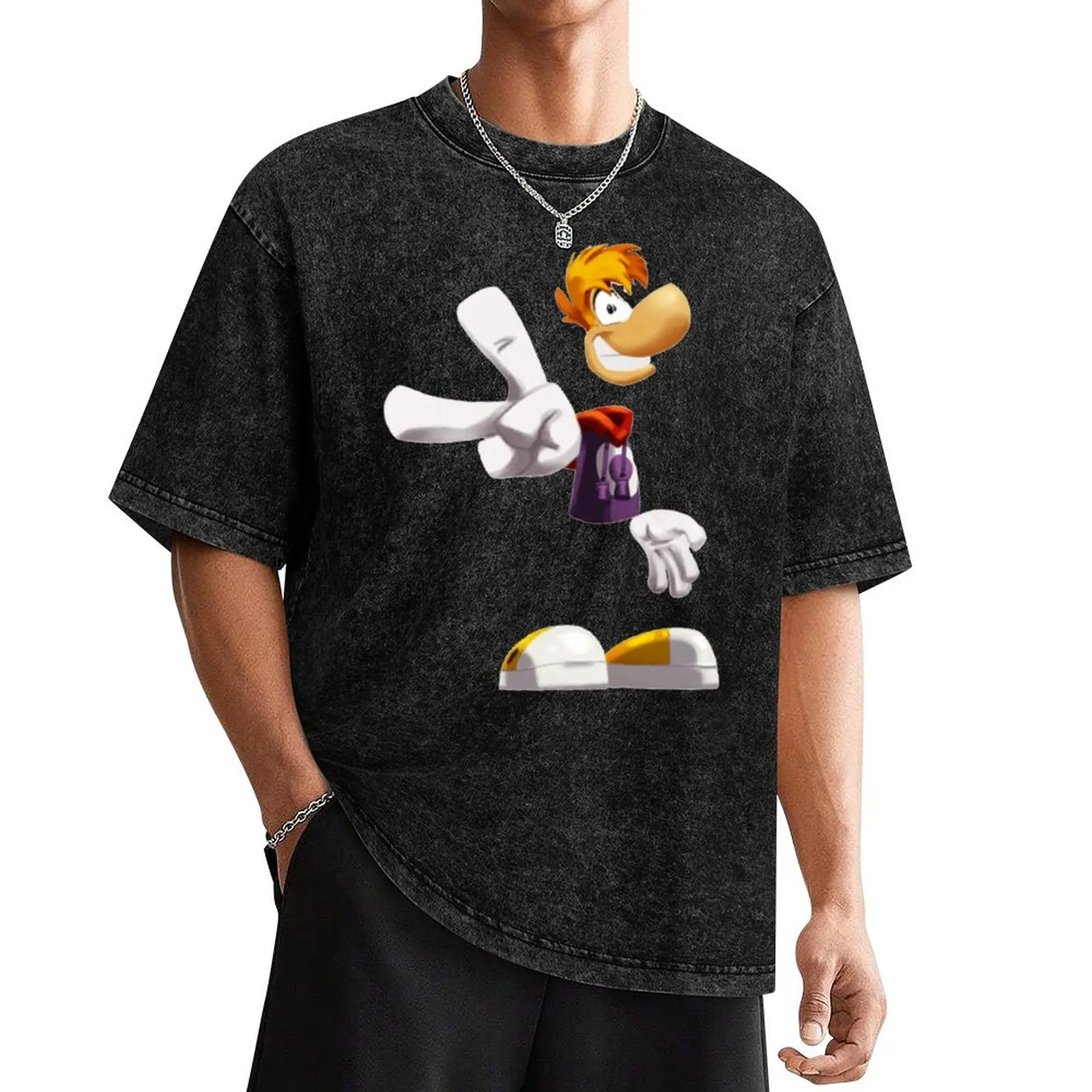 Футболка Rayman забавные футболки с мемми винтажная мужская хлопковая футболка