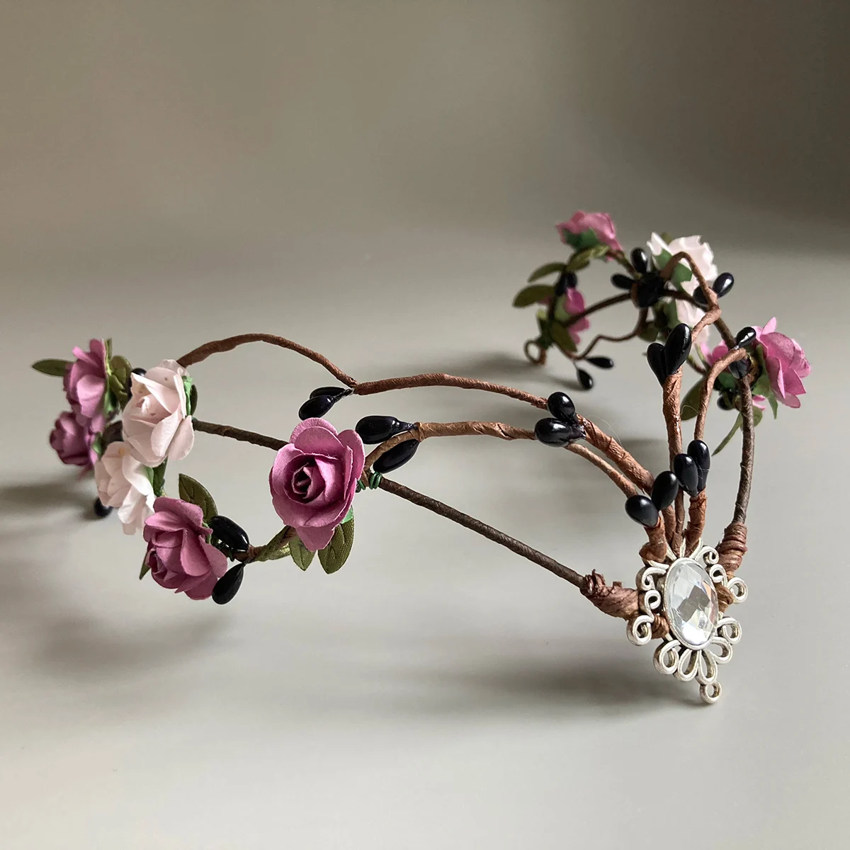 Эльфийская Цветочная корона тиара Волшебная Корона Свадебная невесты