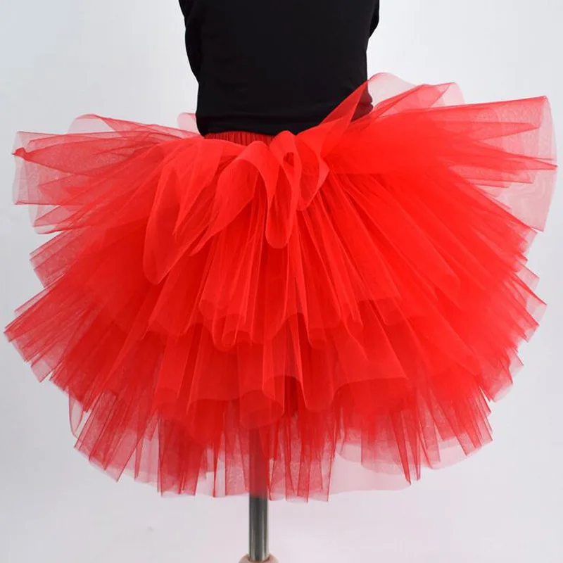 

Cute Bow Baby Girls TuTu Skirt Ruffle Bloomer Ball Gown Rose Red Fuffy Pettiskirt Baby 6 Tulle Layer Children Clothing